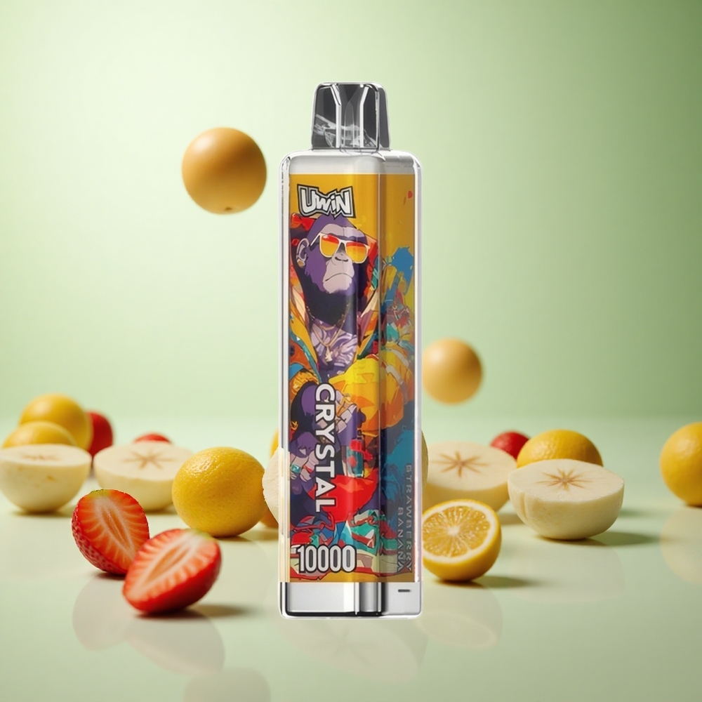 UWIN Crystal 10000 Puffs Φράουλα-Μπανάνα Greece vape wholesale 18ml