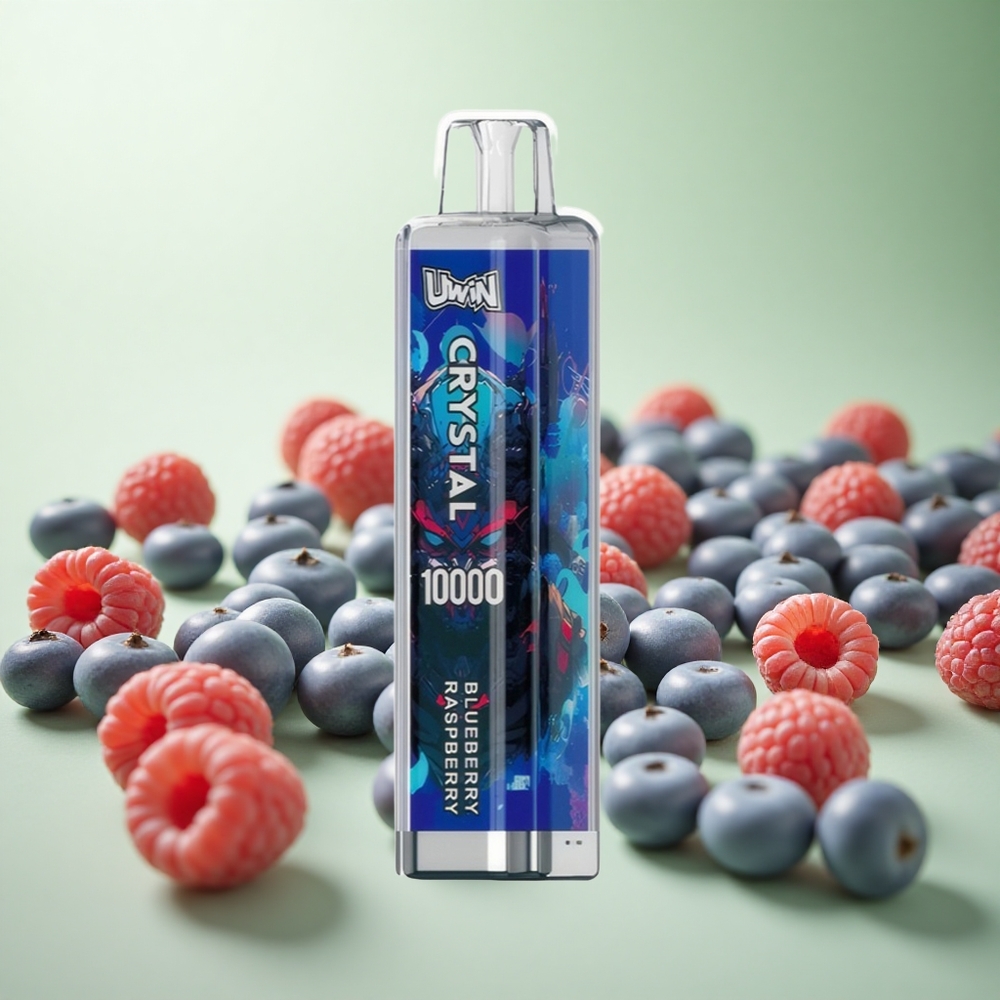 UWIN Crystal 10000 Puffs Μπλε Βατόμουρο Greece vape wholesale RGB φώτα