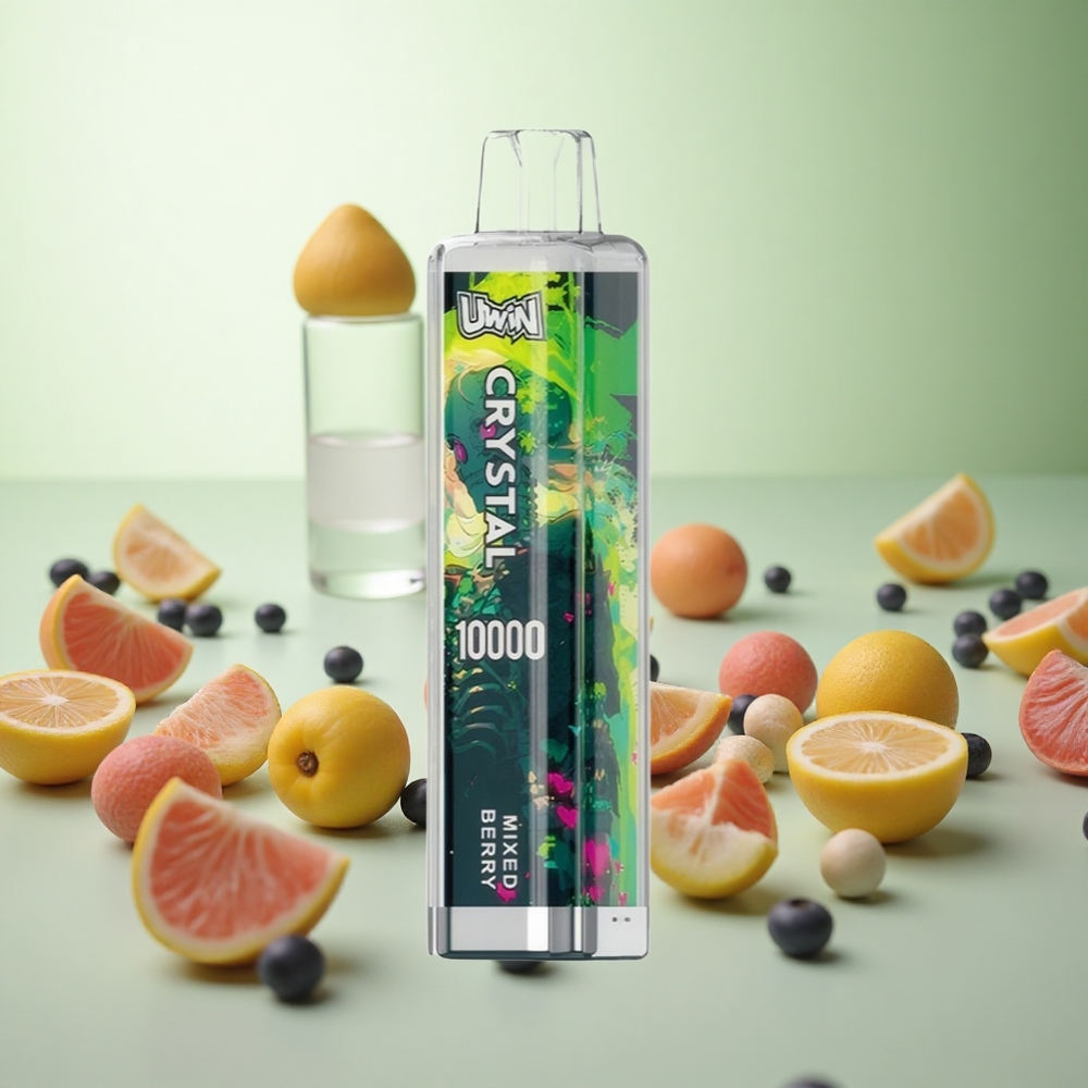 UWIN Crystal 10000 Puffs Μικτή Μούρο Greece vape wholesale RGB φώτα