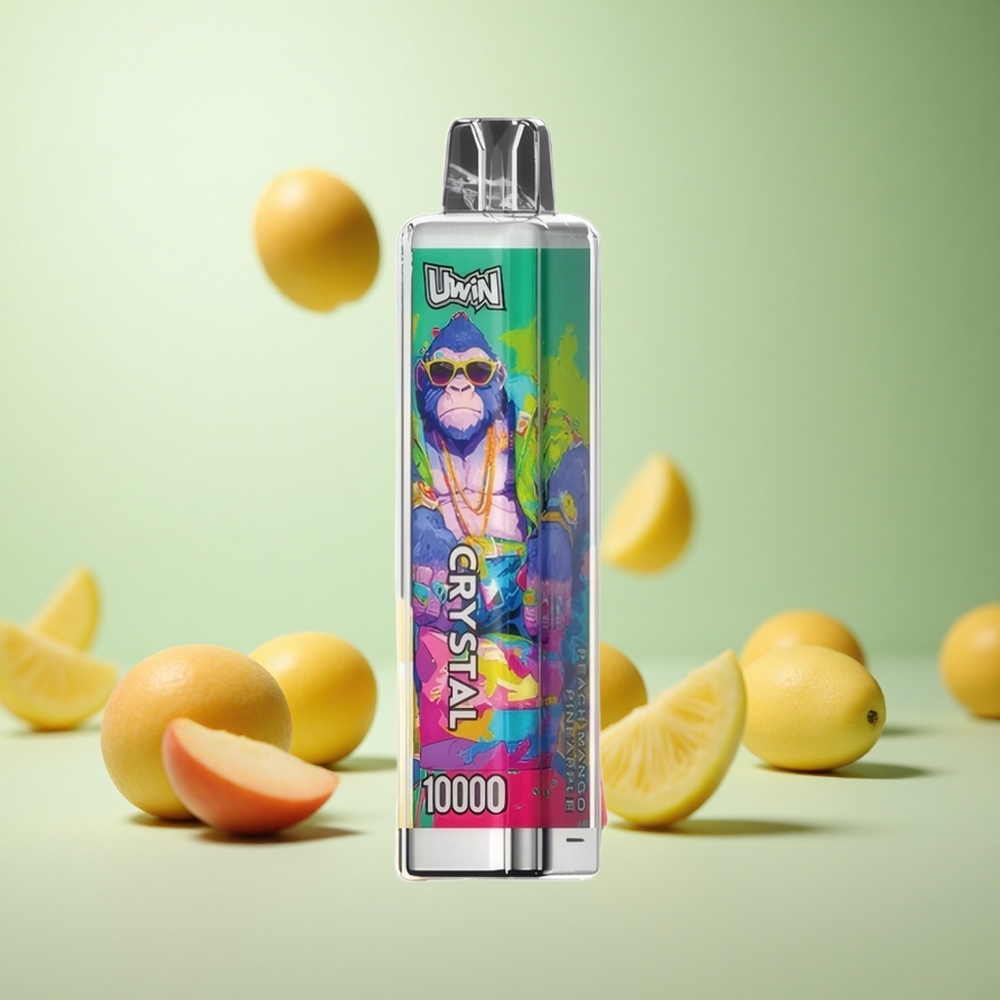 UWIN Crystal 10000 Puffs Ροδάκινο Μάνγκο Ανανάς Greece vape wholesale RGB φώτα