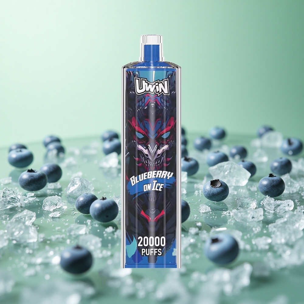 Uwin Shisha Hookah Crystal 20000 Puffs Μπλε βατόμουρο στον πάγο Greece vape wholesale 22ml Mesh coil
