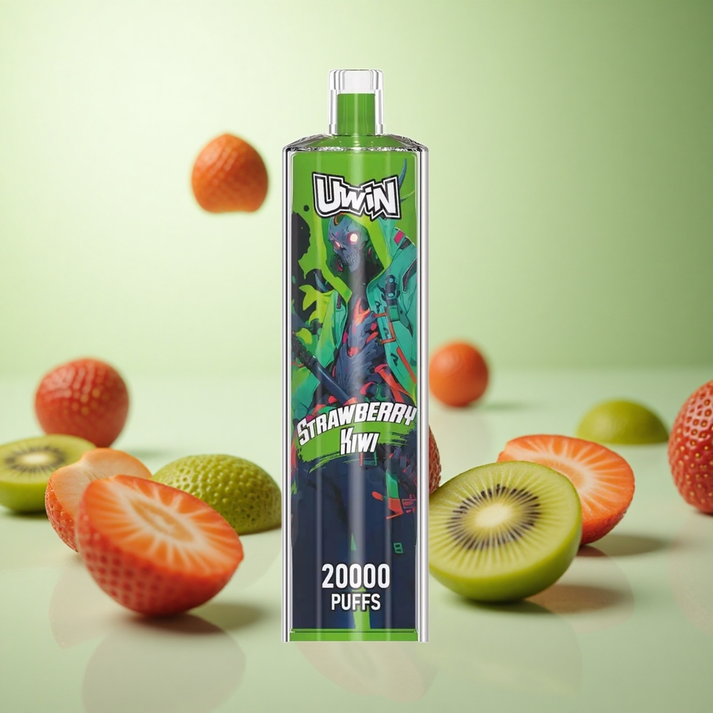 Uwin Shisha Hookah Crystal 20000 Puffs Φράουλα-Ακτινίδια Greece vape wholesale Mesh Coil