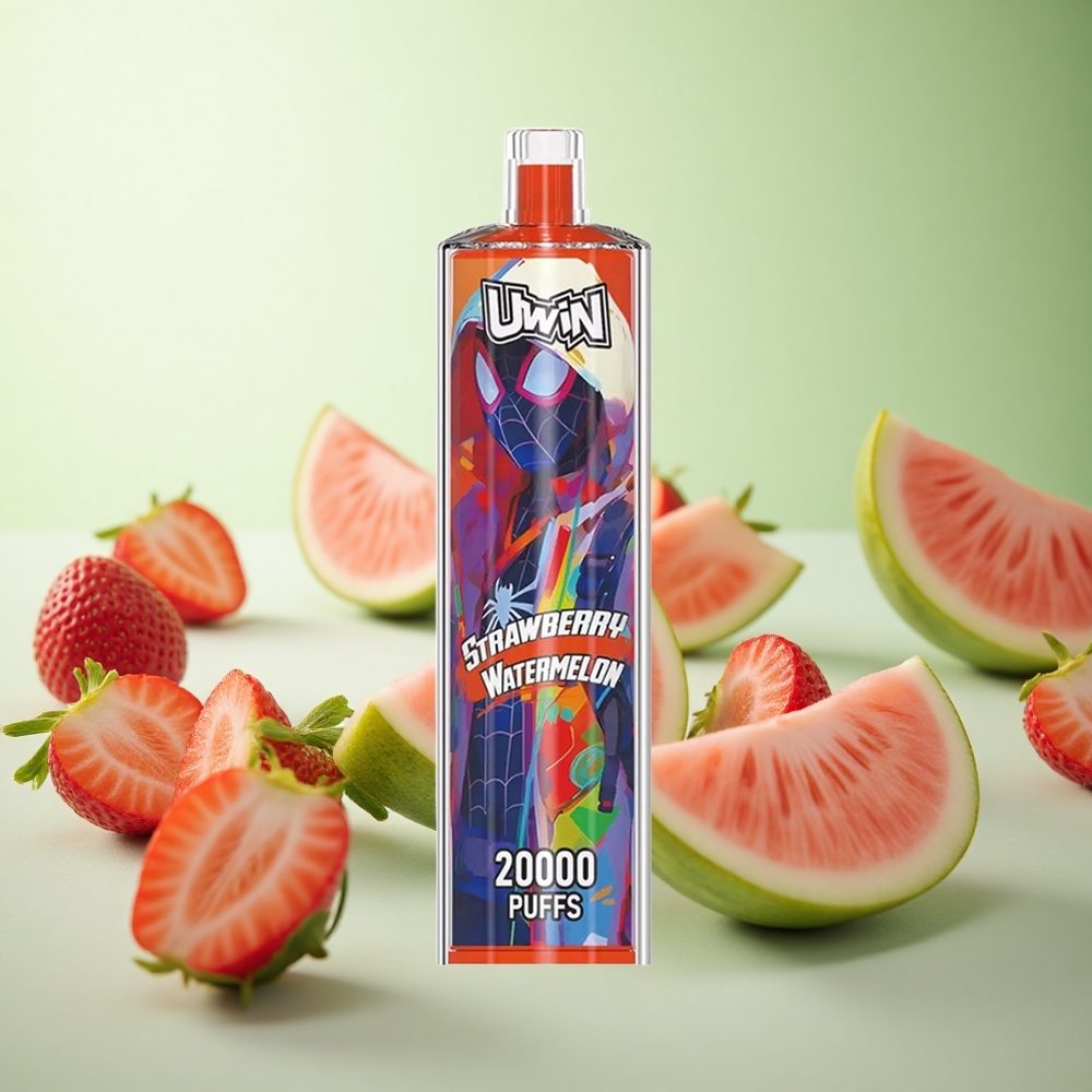 Uwin Shisha Hookah Crystal 20000 Puffs Φράουλα Καρπούζι Greece vape wholesale Mesh Coil Type-C
