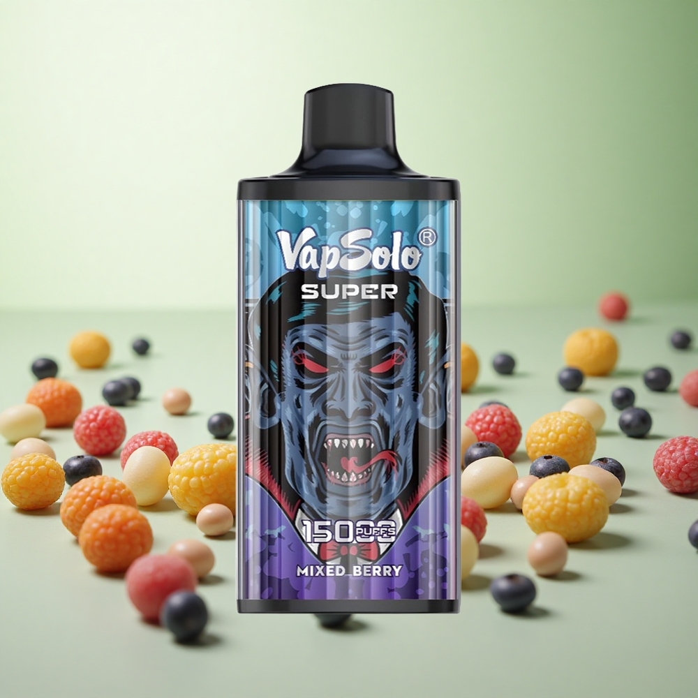 Vapsolo Super 15000 Puffs Μικτά Μούρα Greece vape wholesale 40ml 850mAh Mesh Coil