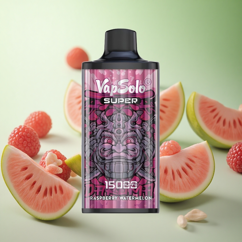 Vapsolo Super 15000 Puffs Φραμπουάζα Καρπούζι Greece vape wholesale 40ml 850mAh