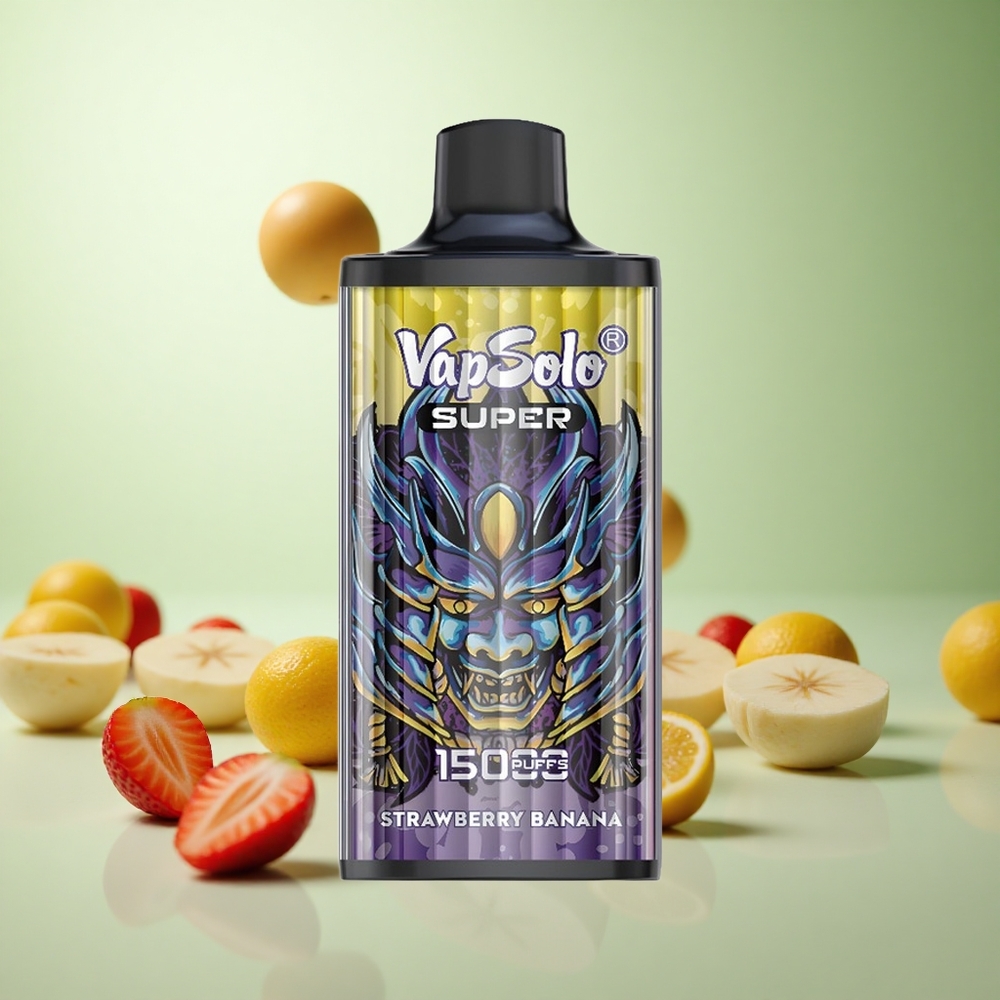 Vapsolo Super 15000 Puffs Φράουλα Μπανάνα Greece vape wholesale 40ml 850mAh