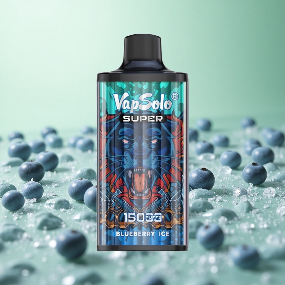 Vapsolo Super 15000 Puffs Βατόμουρο Πάγωμα Greece vape wholesale 40ml 850mah