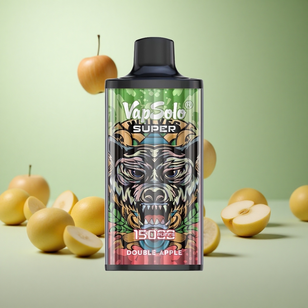 Vapsolo Super 15000 Puffs Διπλό Μήλο Greece vape wholesale 40ml 850mah