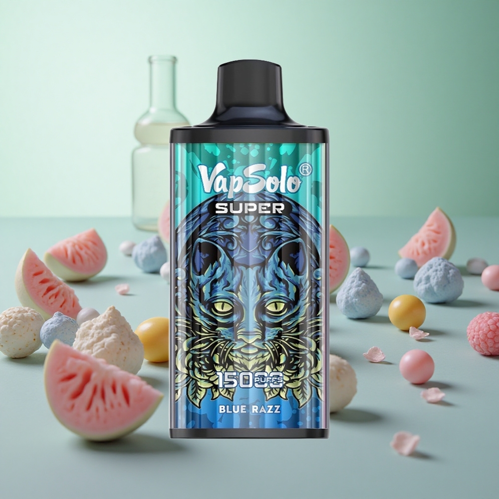 Vapsolo Super 15000 Puffs Μπλε Ραζ Greece vape wholesale 40ml