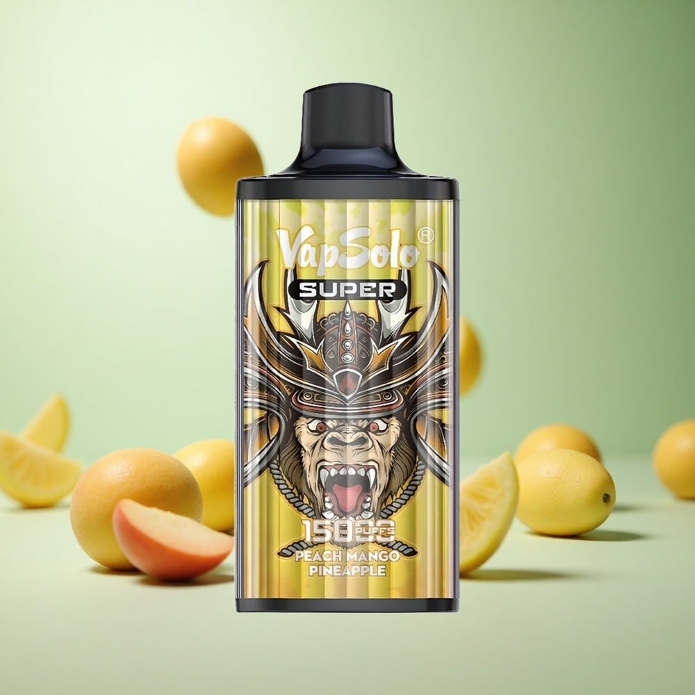 Vapsolo Super 15000 Puffs Ροδάκινο Mango Ανανά Greece vape wholesale 40ml 850mAh