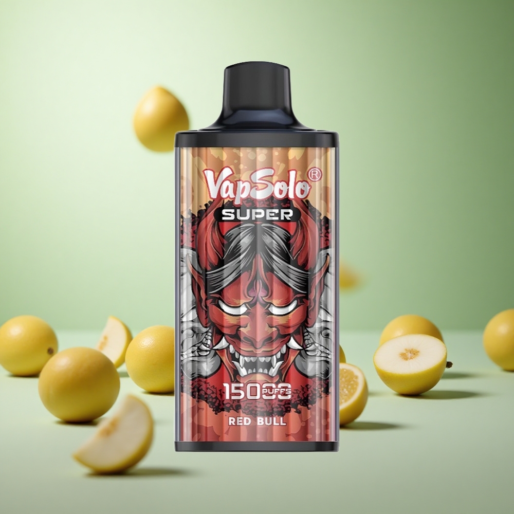 Vapsolo Super 15000 Puffs Vape μιας χρήσης Κόκκινο Ταύρο Greece vape wholesale 40ml 850mAh Mesh Coil