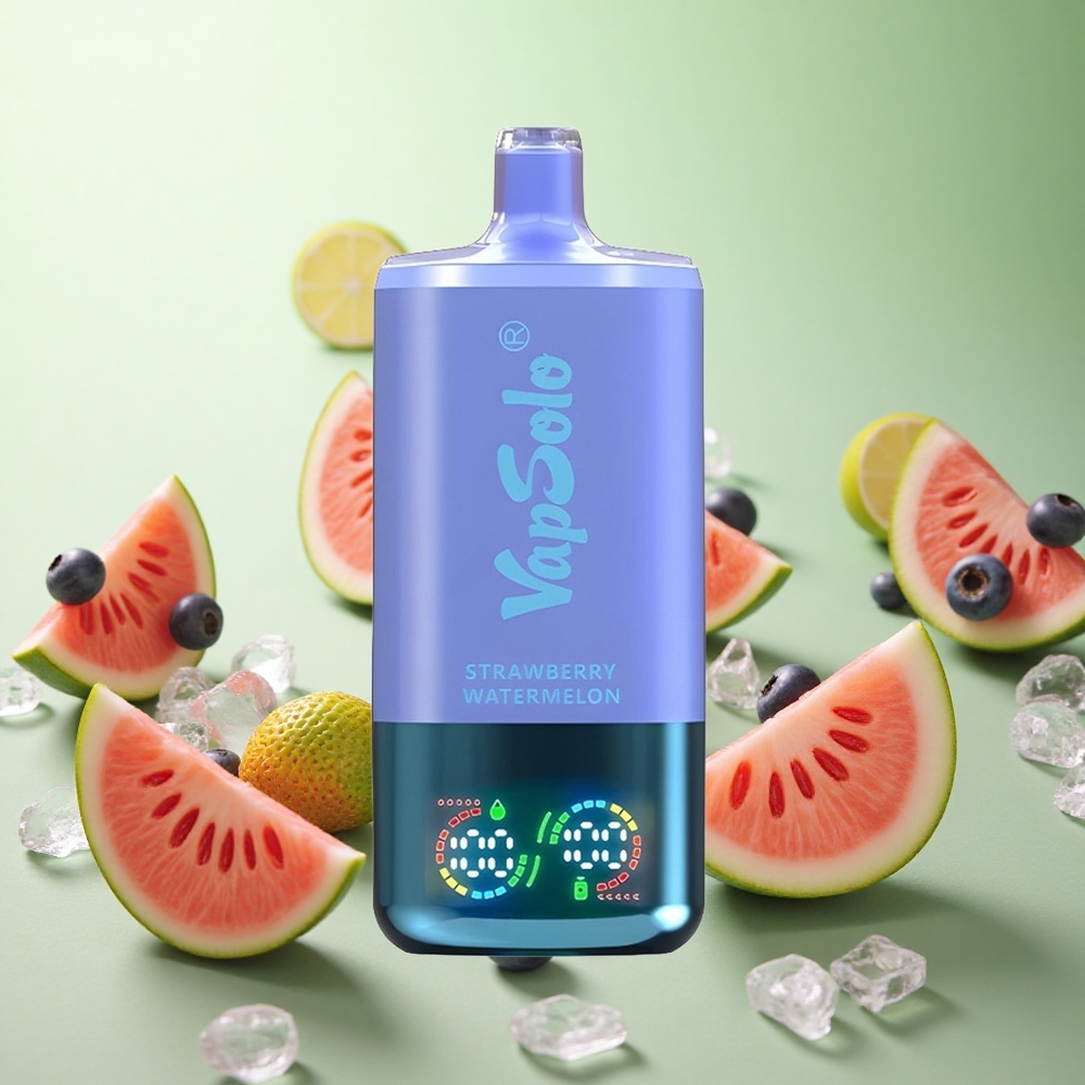 VapSolo Triple 30000 Puffs Φράουλα Καρπούζι & Μπλε Μούρο Πάγος Greece vape wholesale 40ml Τύπος-C