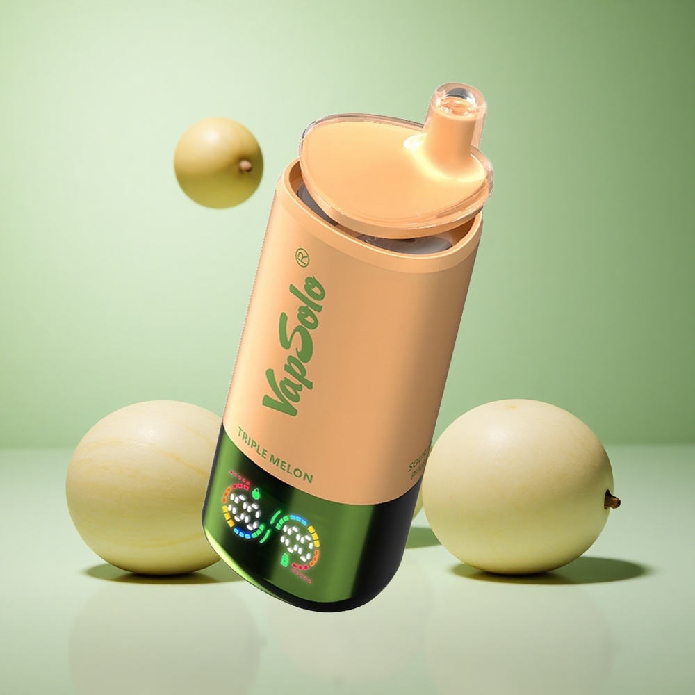 VapSolo Triple 30000 Puffs Τριπλό Πεπόνι Greece vape wholesale 40ml Τύπος-C