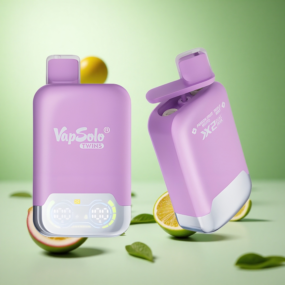 Vapsolo Twins 20000 Puffs Πασιφλόρα Μοχίτο & Τριπλή Μέντα Greece vape wholesale 40 ml