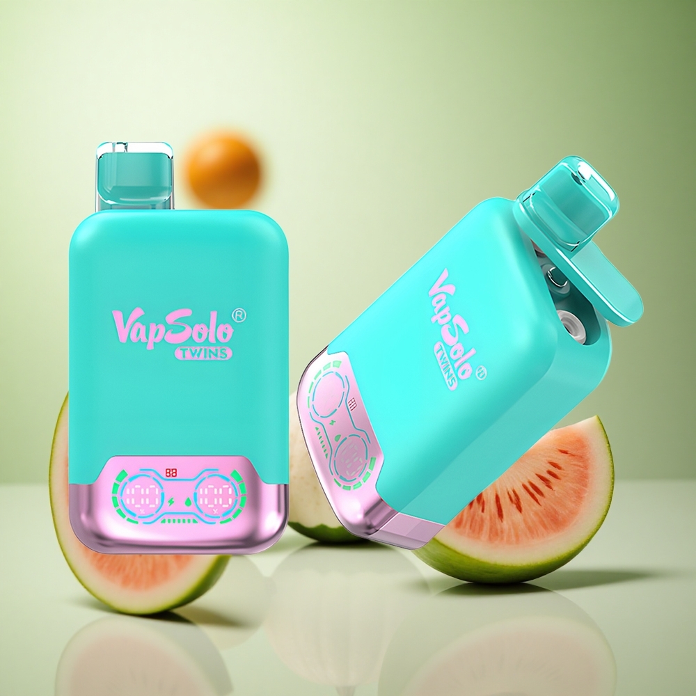 Vapsolo Twins 20000 Puffs Τριπλό Πεπόνι & Σμέουρο Καρπούζι Greece vape wholesale Type-C