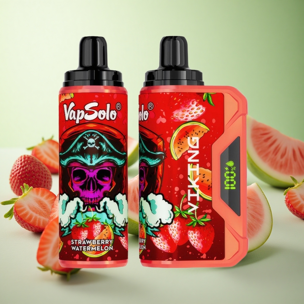 VapSolo VIKING 12000 Puffs Φράουλα Καρπούζι Greece vape wholesale 22ml Τύπος-C