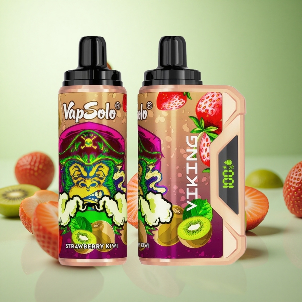 VapSolo VIKING 12000 Puffs Φράουλα Κιβί Greece vape wholesale Type-C