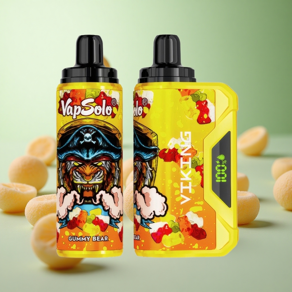 VapSolo VIKING 12000 Puffs Vape μιας χρήσης Γλυκό Αρκούδι 22ml Greece vape wholesale Type-C