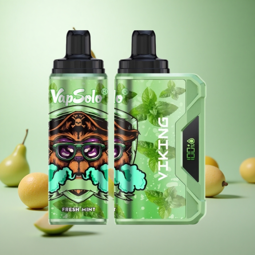 VapSolo VIKING 12000 Puffs Διαλυτό Vape Φρέσκο Μέντα Greece vape wholesale 22ml