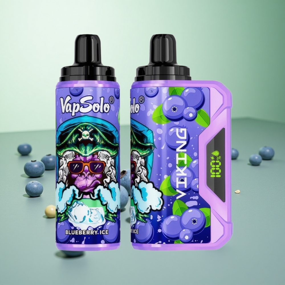 VapSolo VIKING 12000 Puffs Vape μιας χρήσης Μπλε Μούρο Greece vape wholesale Τύπος-C