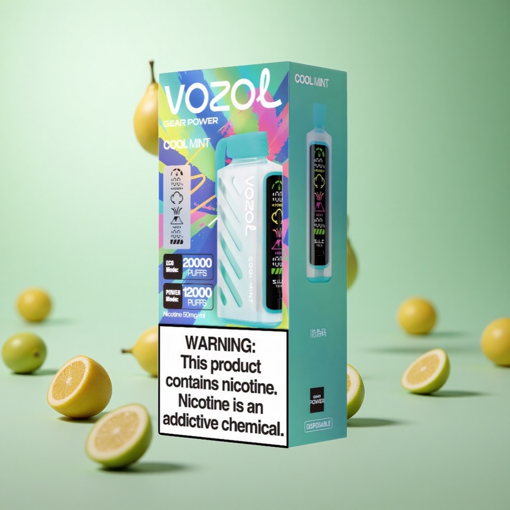 VOZOL Gear Power 20000 Puffs Διπλό Πλέγμα Cool Mint Greece vape wholesale S.i.L.C. Tech
