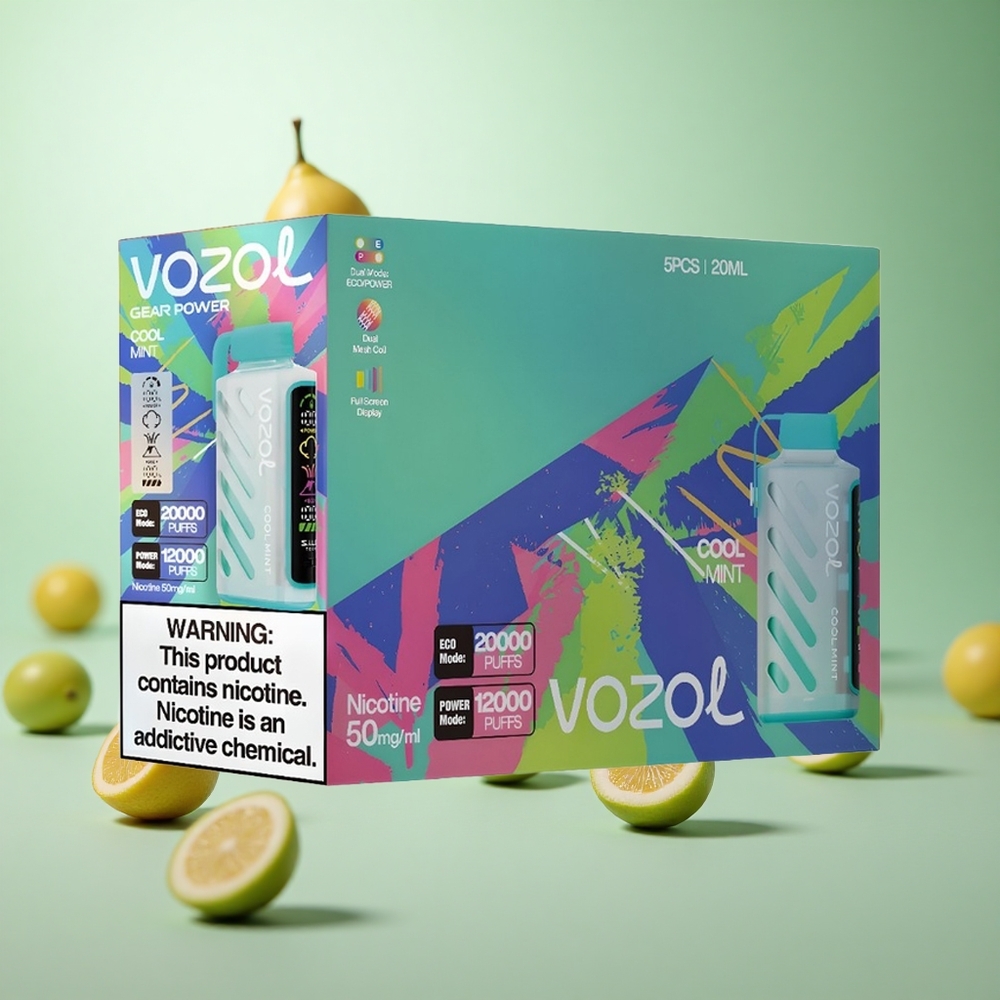 VOZOL Gear Power 20000 Puffs Διπλό Πλέγμα Cool Mint Greece vape wholesale S.i.L.C. Tech