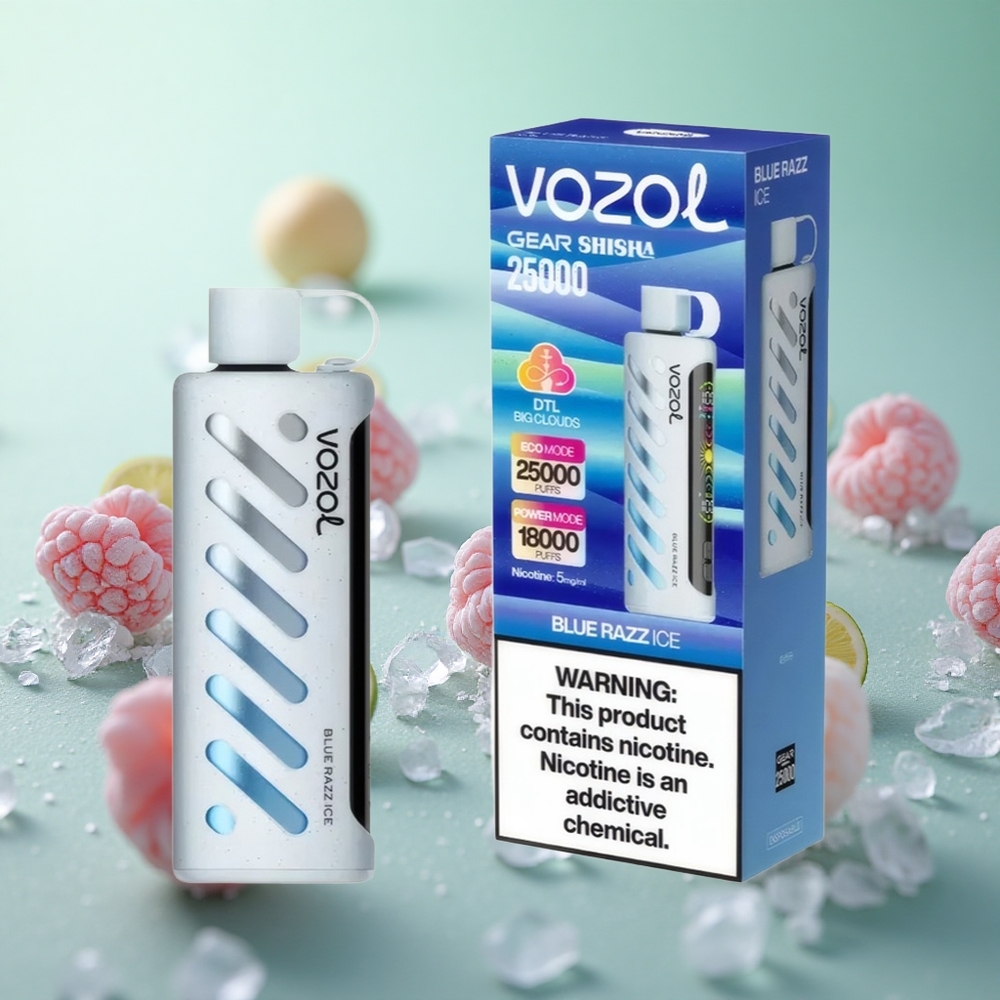VOZOL Gear 25000 Puffs Μπλε Ραζ Greece vape wholesale S.iL.C Tech