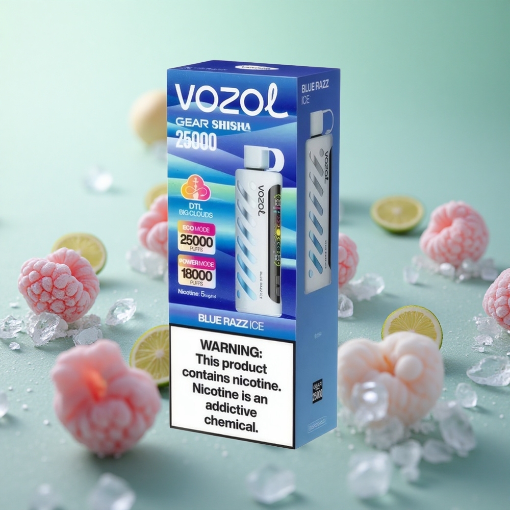 VOZOL Gear 25000 Puffs Μπλε Ραζ Greece vape wholesale S.iL.C Tech
