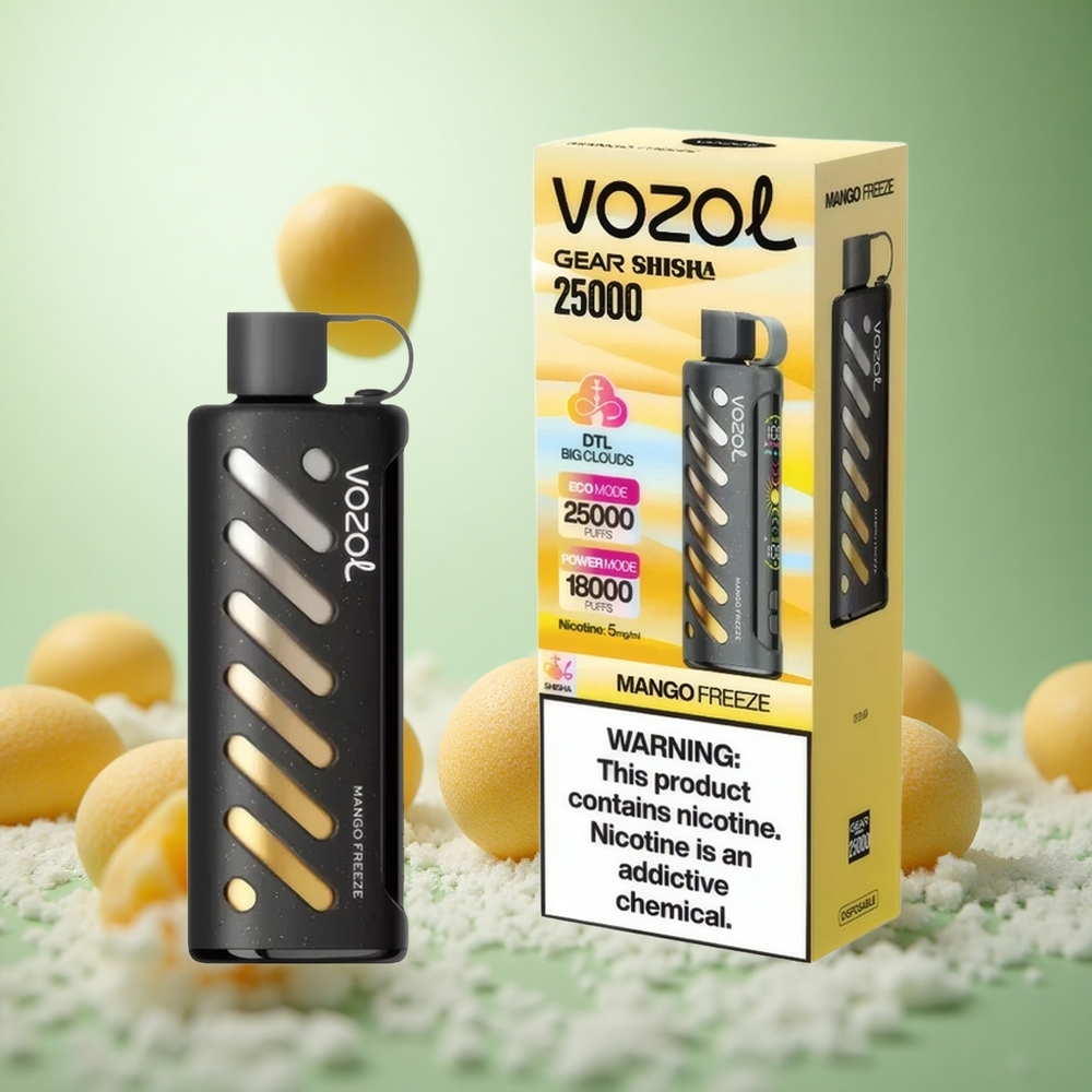 VOZOL Gear Shisha 25000 Puffs Μάνγκο Πάγος 30 Γεύσεις Greece vape wholesale S.i.L.C Tech