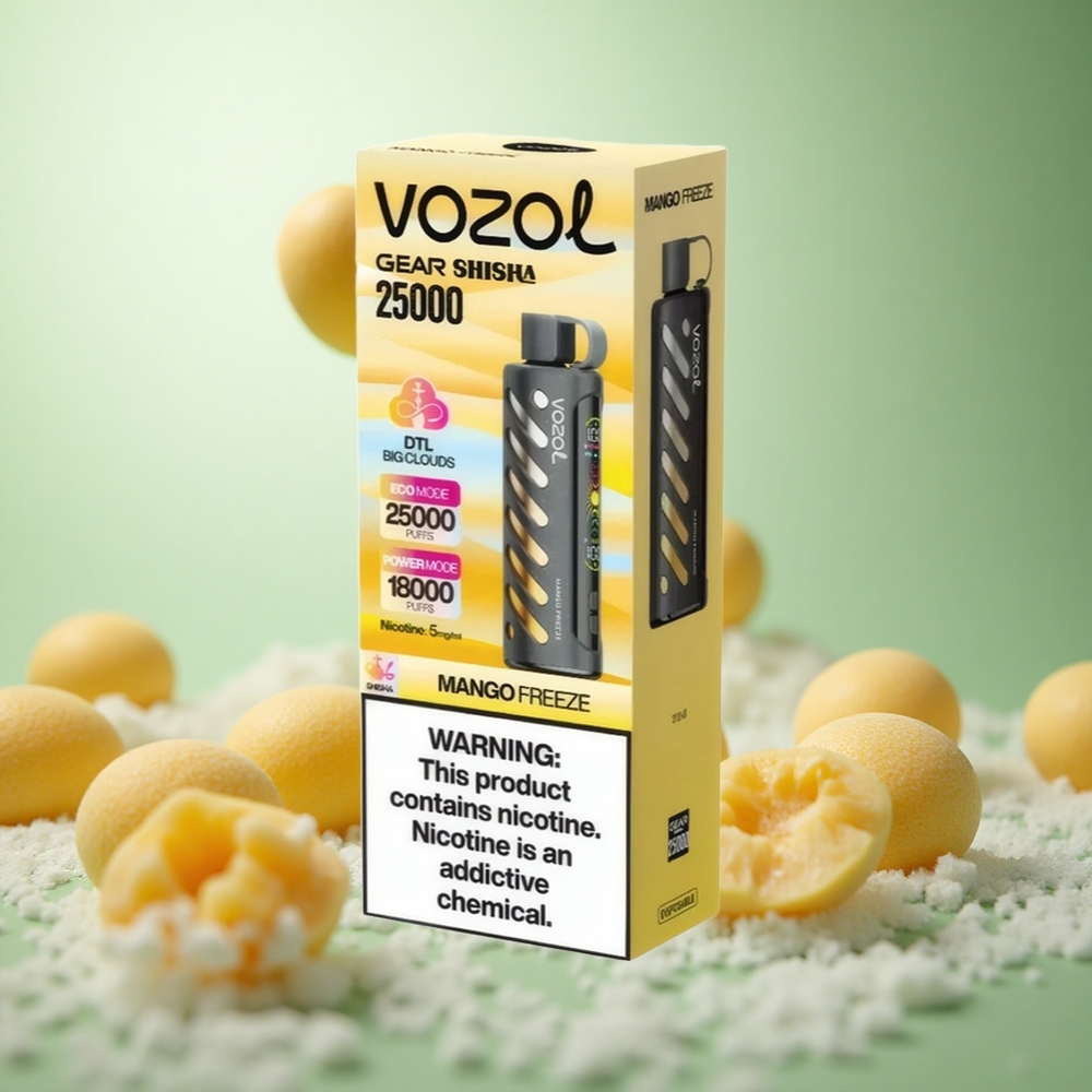 VOZOL Gear Shisha 25000 Puffs Μάνγκο Πάγος 30 Γεύσεις Greece vape wholesale S.i.L.C Tech