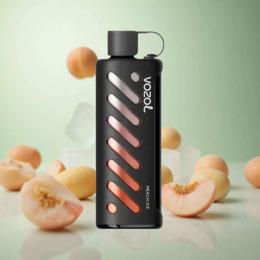 VOZOL Gear Shisha 25000 Puffs Ροδάκινο Πάγο Greece vape wholesale S.i.L.C Tech 1000mAh