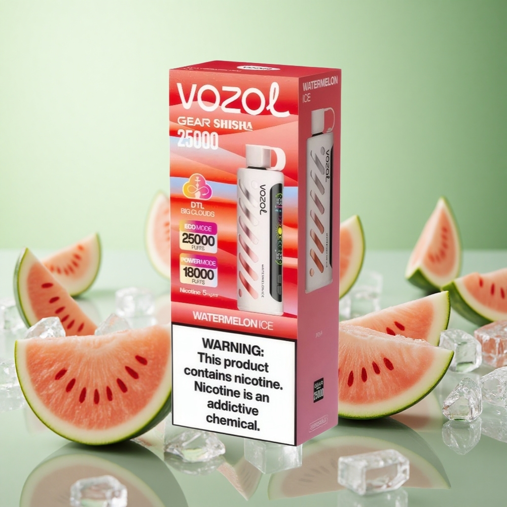 VOZOL Gear Shisha 25000 Puffs Καρπούζι Πάγος Greece vape wholesale S.i.L.C Tech Dual Mesh