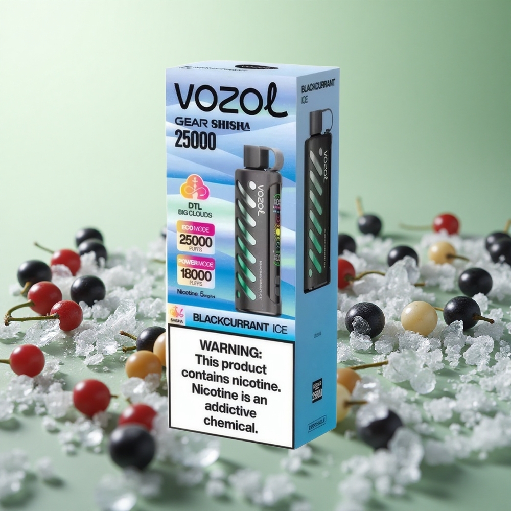 VOZOL Gear Shisha 25000 Puffs Φραγκοστάφυλο Πάγο Greece vape wholesale S.i.L.C Tech
