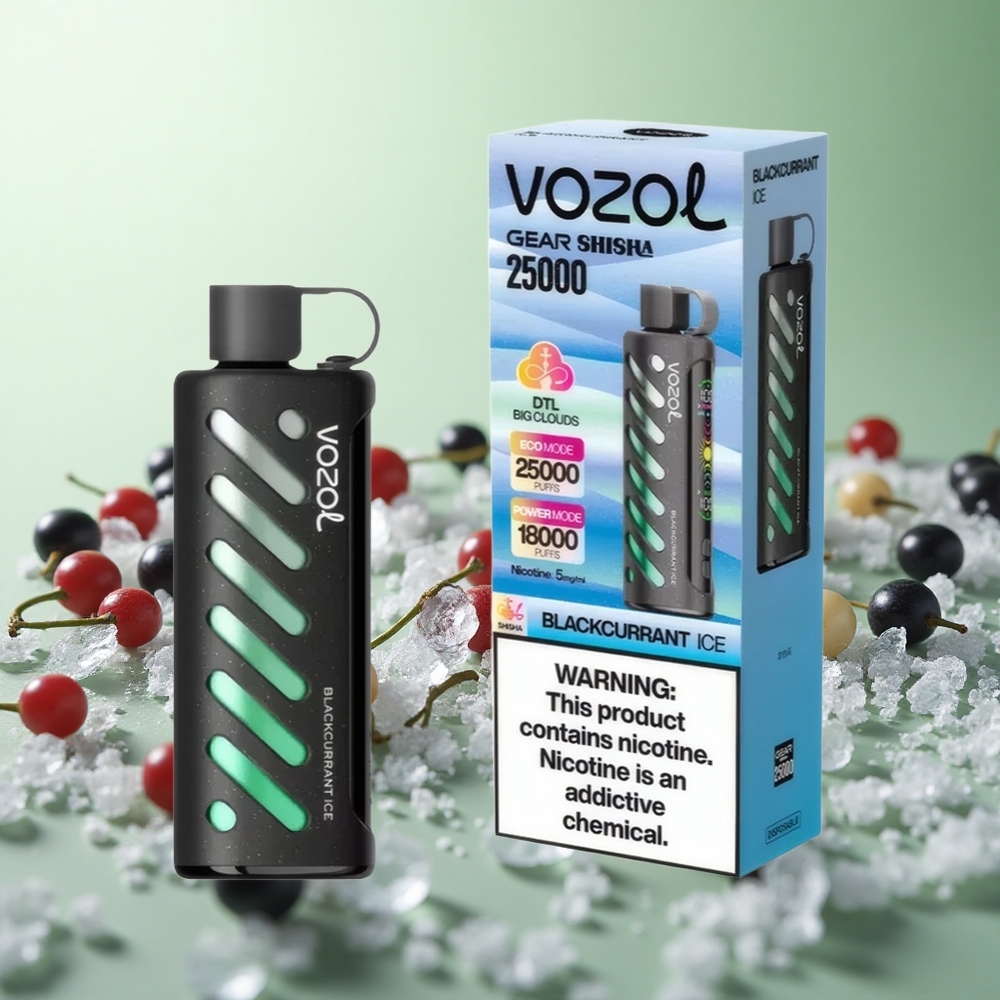 VOZOL Gear Shisha 25000 Puffs Φραγκοστάφυλο Πάγο Greece vape wholesale S.i.L.C Tech