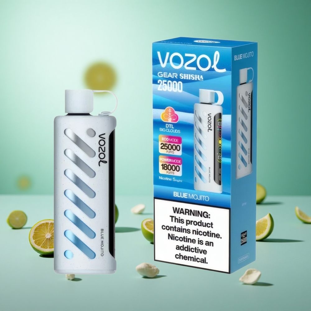 VOZOL Gear Shisha 25000 Puffs Μπλε Mojito Greece vape wholesale S.i.L.C Tech Dual Mesh