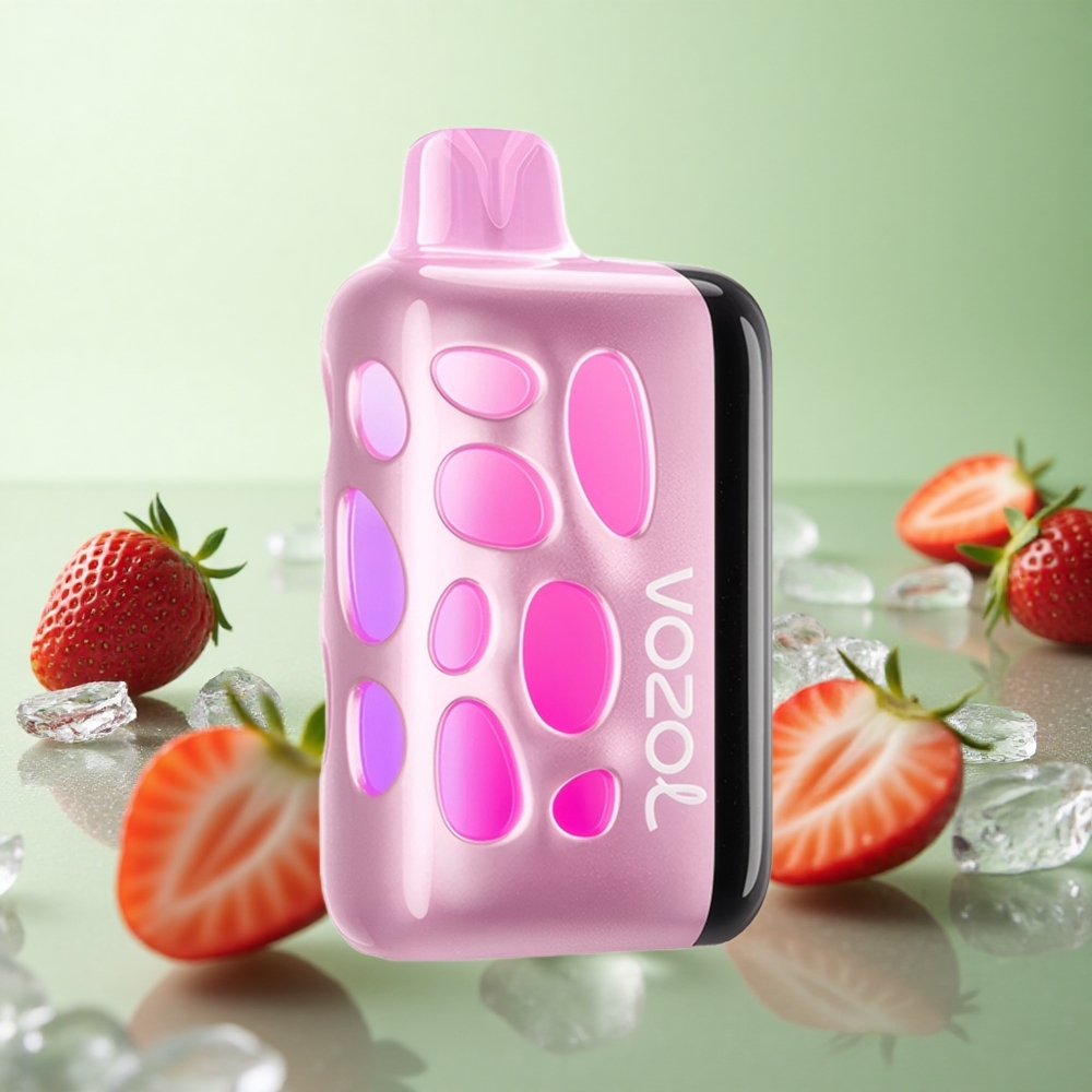 VOZOL RAVE 40000 Φράουλα Πάγος Greece vape wholesale 270 βαθμούς Φωτεινό Σχέδιο 1000mAh