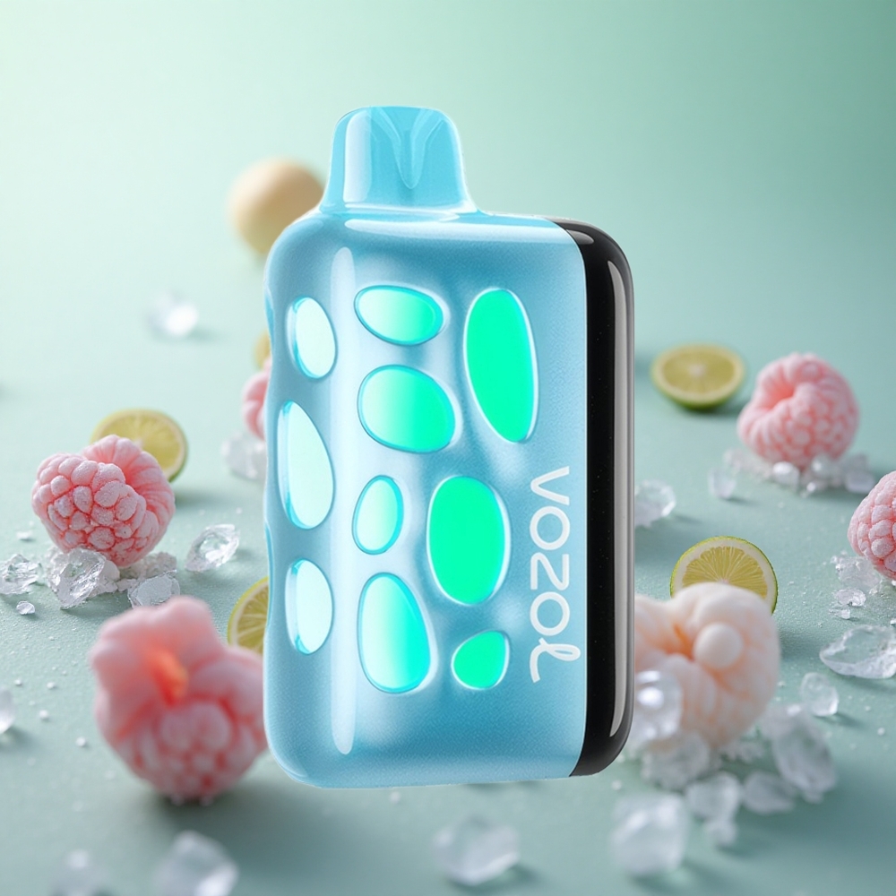 VOZOL RAVE 40000 Μπλε Σαγκούρα Πάγος Greece vape wholesale 270 μοίρες Φωτεινό Σχέδιο