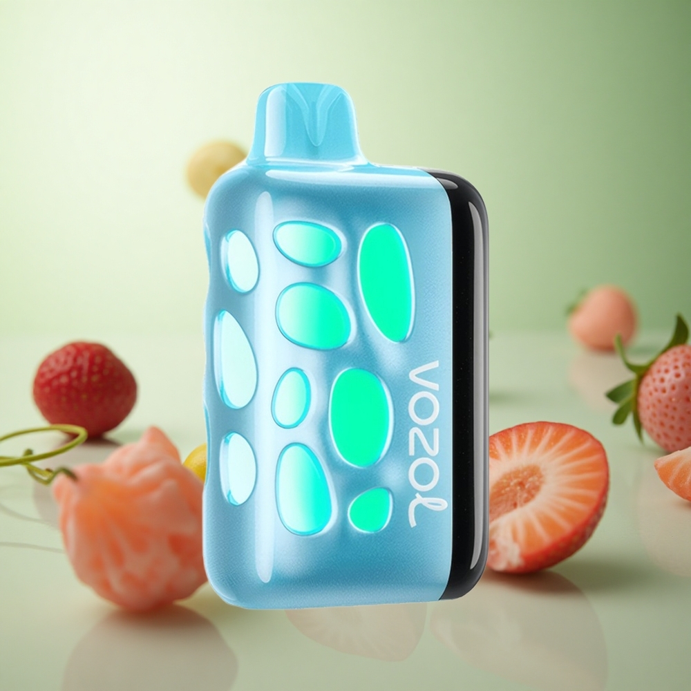 VOZOL RAVE 40000 Κεράσι Φράουλα Greece vape wholesale 270 μοίρες Vibrant Glow Design