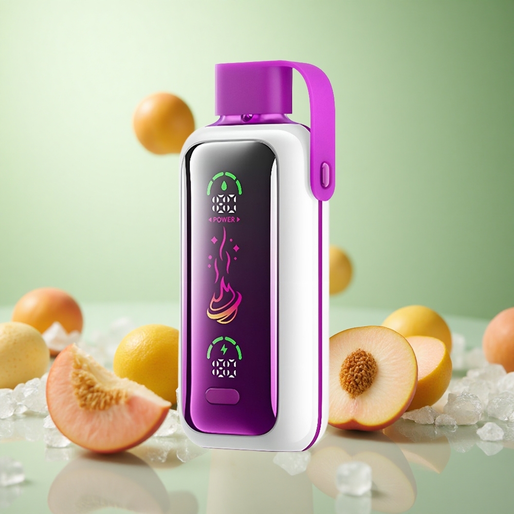 VOZOL Star 20000 Puffs Ροδάκινο Πάγωμα Greece vape wholesale 2.2" HD καθρέφτης οθόνη
