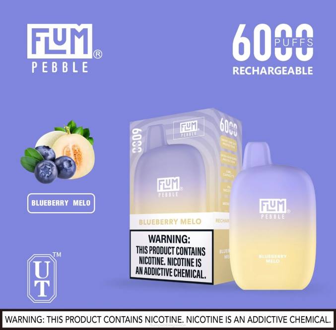 404V16 FLUM PEBBLE flavors - μύρτιλο μύρτιλο FLUM PEBBLES 6000 ρουφηξιές